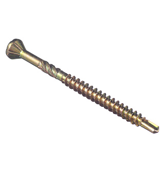 Саморезы для массивной доски 45x3,2 мм желтые (500 шт.)