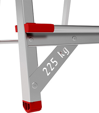 Стремянка алюминиевая 8 ступеней 130 мм усиленная 1,69 м Новая высота