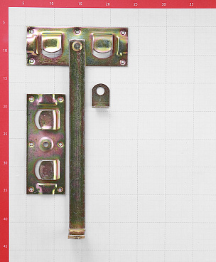 Засов воротный Gah Alberts поворотный 430 мм оцинкованный