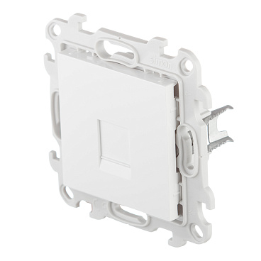Розетка компьютерная Simon 24 Harmonie встраиваемая белая RJ45 (2410598-030)