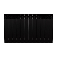 Радиатор биметаллический Rifar Monolit 500 мм 12 секций 3/4 боковое подключение антрацит