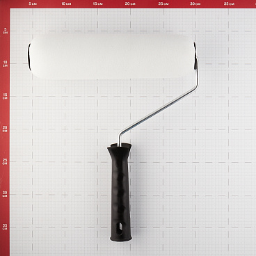 Валик поролон 240 мм d45 мм для водной основы с ручкой Hesler Drezden