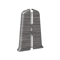 Заглушка торцевая Идеал Деконика 70 мм алюминий темный левая-правая Г-профиль (2 шт.)