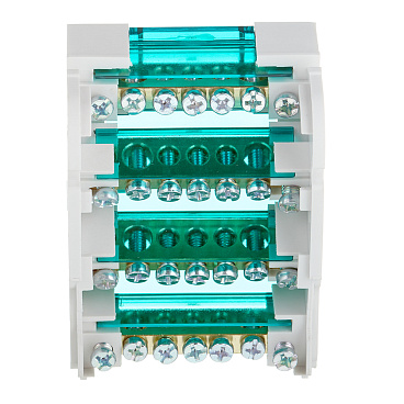 Шина нулевая Dekraft ШН 103 4х7 отверстий в корпусе (32017DEK)