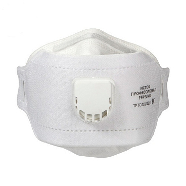 Респиратор Исток Про FFP3 с клапаном выдоха неформованный (10049)