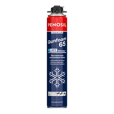 Пена монтажная профессиональная Penosil Premium Gunfoam 65 / Nordic Gunfoam 65 зимняя 850 мл