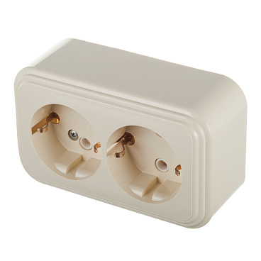 Розетка Svet накладная бежевая (0215-00481)