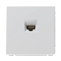 Розетка компьютерная Systeme Electric ArtGallery встраиваемая белая RJ45 (GAL000186)
