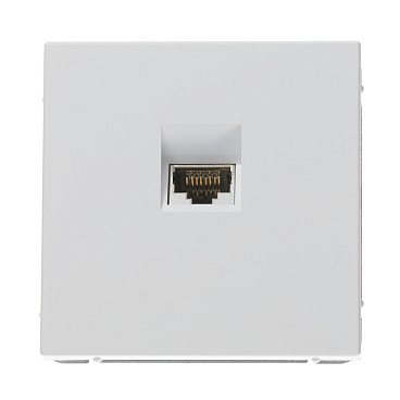 Розетка компьютерная Systeme Electric ArtGallery встраиваемая белая RJ45 (GAL000186)