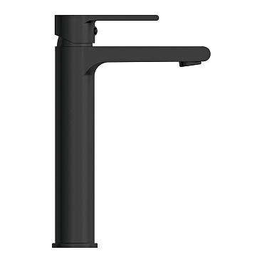 Смеситель для раковины высокий Cersanit Brasko Black однорычажный черный (63111)