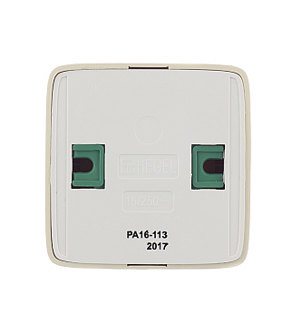 Розетка Hegel Alfa накладная слоновая кость с изолирующей пластиной (РА16-113-01)