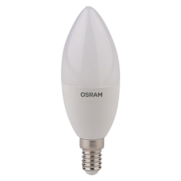Лампа светодиодная Osram LED Star E14 4000К 7,5 Вт 806 Лм 220-240 В свеча матовая