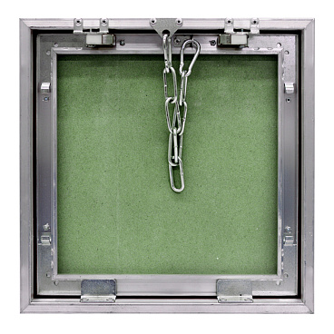 Люк ревизионный под плитку Практика Контур алюминиевый 300х300 мм скрытый нажимной