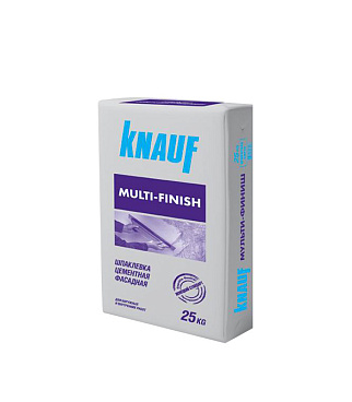 Шпаклевка цементная Knauf Мультифиниш фасадная серая 25 кг