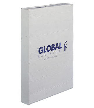 Радиатор биметаллический Global Style Plus 500 мм 10 секций 1" боковое подключение белый