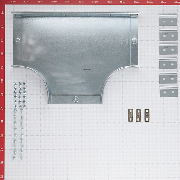 Ответвитель для лотка Т-образный горизонтальный DKC 200х50 мм с креплением (36124K)
