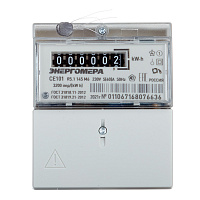 Счетчик электроэнергии Энергомера 101 однофазный однотарифный механический 5(60) А на DIN-рейку/монтажную плату