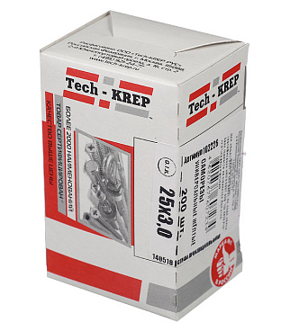 Саморезы универсальные 25x3,0 мм желтые (200 шт.)