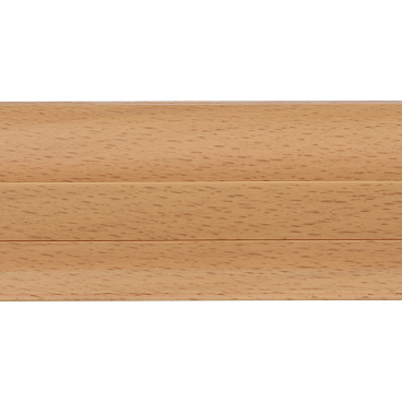 Плинтус ПВХ напольный Winart 47 мм бук 2500 мм S-профиль с кабель-каналом