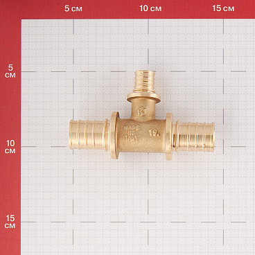 Тройник Stout 25 х 16 х 25 мм латунный (SFA-0014-251625)