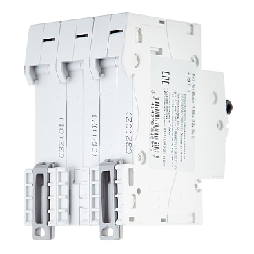 Автоматический выключатель модульный Legrand RX3 3P 32А тип C 4,5 кА 400 В (419711)