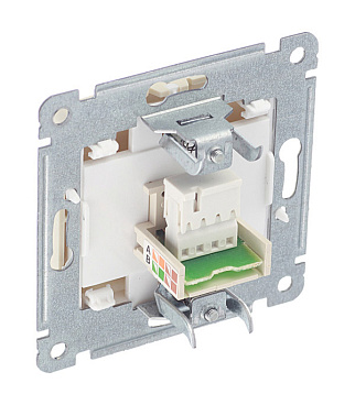 Розетка телефонная Hegel Master встраиваемая слоновая кость RJ11 (РСТ-400-01)