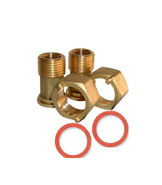 Сгон для счетчика 3/4 ВР(г) х 1/2 НР(ш) (2 шт.)