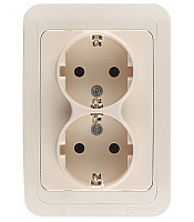 Розетка Makel Mimoza встраиваемая бежевая (25082)