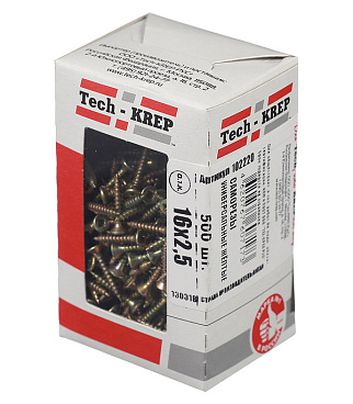 Саморезы универсальные 16x2,5 мм желтые (500 шт.)