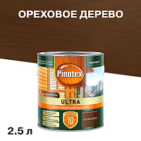 Антисептик Pinotex/Omnitex Ultra декоративный для дерева ореховое дерево 2,5 л