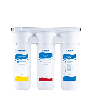 Фильтр для воды Аквафор Трио Норма умягчающий трехступенчатый