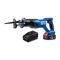 Пила сабельная аккумуляторная Зубр SPB-180 20 В 4 Ач Li-Ion с АКБ и ЗУ (SPB-180-41)