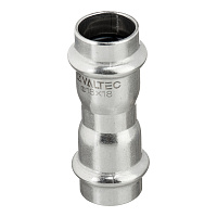 Муфта Valtec 18х18 мм нержавеющая сталь (VTi.903.I.001818)