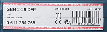 Перфоратор электрический Bosch GBH 2-26 DFR 800 Вт 2,7 Дж SDS-plus (0611254768)