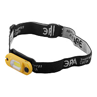 Фонарь налобный Эра светодиодный 12 LED 3 Вт аккумуляторный Li-Ion пластик 4 режима (Б0030186)