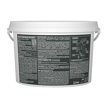 Краска фасадная Neomid Резиновая эластичная акриловая темный шоколад 2,4 кг