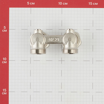 Узел нижнего подключения угловой Stout 3/4 EK х 3/4 EK для радиатора для двухтрубных систем (SVH 0004 000020)