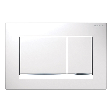 Клавиша смыва для инсталляций Geberit Sigma 30 белая/хром (115.883.KJ.1)