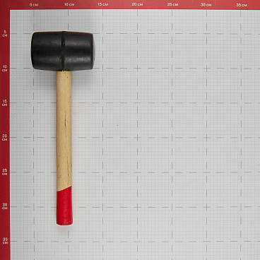 Киянка резиновая Hesler 400 г деревянная ручка (6821650/45355/RB01-400)