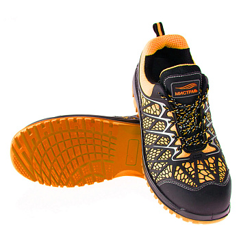 Полуботинки рабочие текстильные со светоотражающими элементами размер 43 оранжевые Мистраль Неон (130181)
