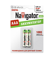 Аккумулятор Navigator AAA мизинчиковый LR03 1,2 В 1000 мАч (2 шт.)