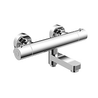 Смеситель для ванны Corsa Deco Thermo хром термостатический с коротким изливом без лейки (FTBR02S)