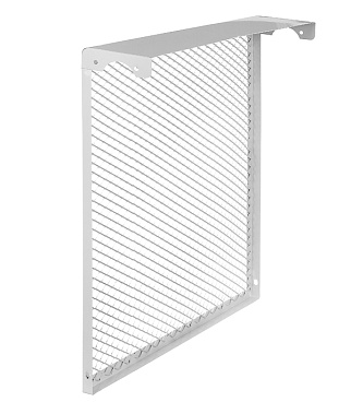 Экран декоративный металлический Evecs ДМЭР 610х590 мм белый 6-ти секционный