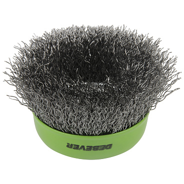 Корщетка для УШМ и УПМ Debever мягкая чашеобразная d65 мм М14 сталь