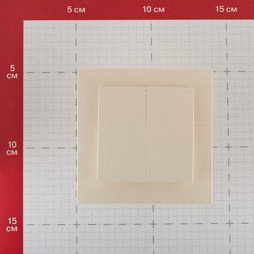 Выключатель Svet двухклавишный встраиваемый бежевый (0604-00121)
