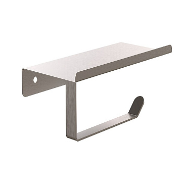 Держатель для туалетной бумаги Zalel с полкой металл хром (981404)