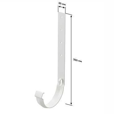 Кронштейн желоба Docke Premium металлический d120 мм 300 мм каштан RAL 8017