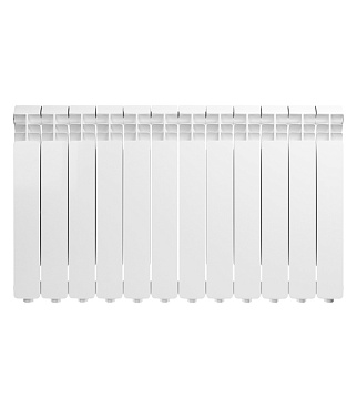 Радиатор алюминиевый Global Iseo 500 мм 12 секций 1" боковое подключение белый