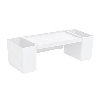 Полка для ванной Violet Лофт навесная с петлей 240х90х260 мм пластик белая (611006)