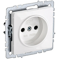 Розетка IEK Brite РС10-1-0-БрБ встраиваемая белая (BR-R10-10-K01)